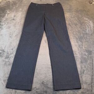 JM Collection Womens PS Charcoal Gray Pull On Straight Leg Dress Pants Petite
